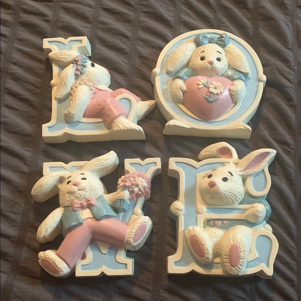 Vintage. Burwood Bunny Love Plagues